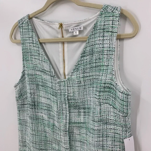 Venus Terrace Tweed Mini Shift Dress in Blue Multi Sz 6 - Picture 6 of 16